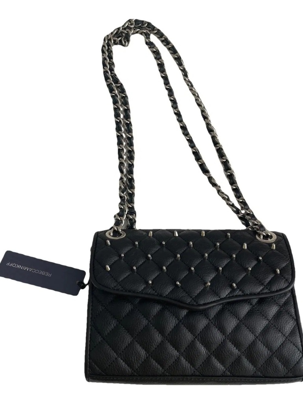 Rebecca Minkoff Large Quilted Affair with Studs Shoulder Bag | Black‎